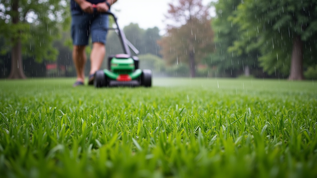 Considering Lawn Mowing During a Downpour? Think Twice.