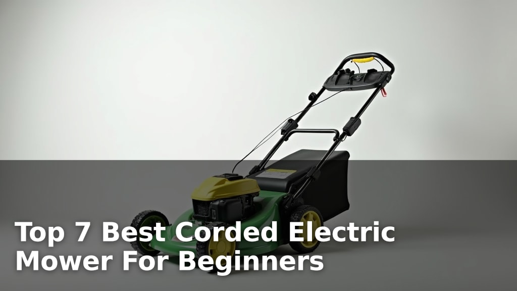 Top 7 Best Corded Electric Mower For Beginners