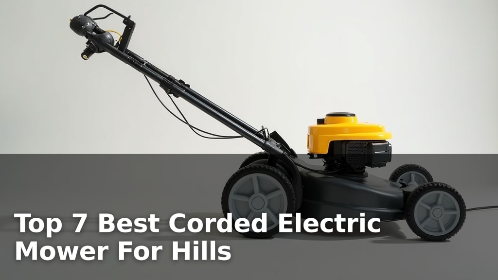 Top 7 Best Corded Electric Mower For Hills