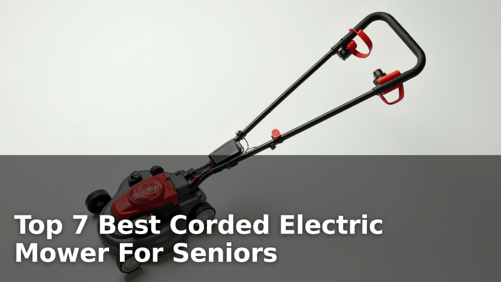Top 7 Best Corded Electric Mower For Seniors
