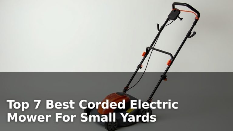 Top 7 Best Corded Electric Mower For Small Yards