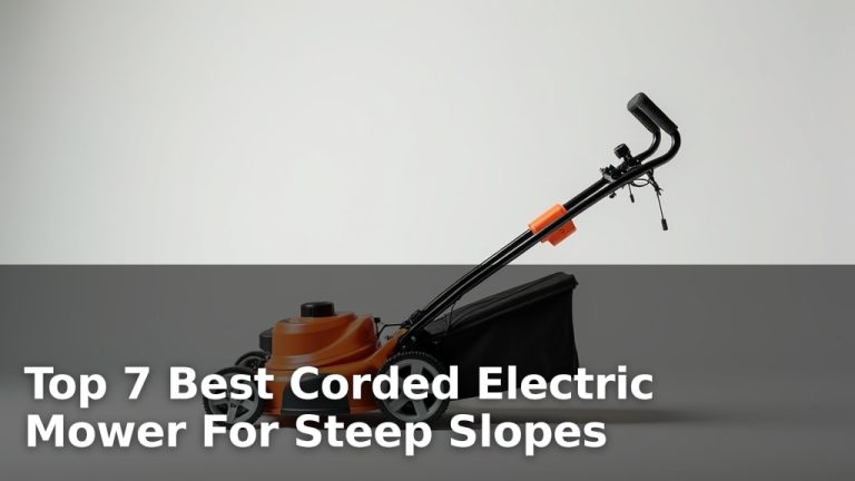 Top 7 Best Corded Electric Mower For Steep Slopes
