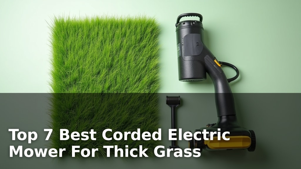 Top 7 Best Corded Electric Mower For Thick Grass