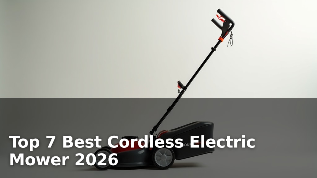 Top 7 Best Cordless Electric Mower 2026
