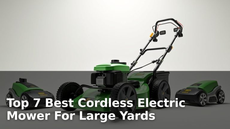 Top 7 Best Cordless Electric Mower For Large Yards