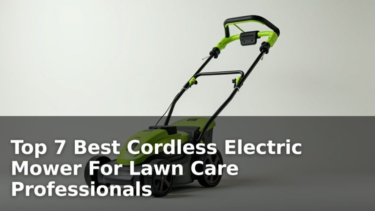Top 7 Best Cordless Electric Mower For Lawn Care Professionals