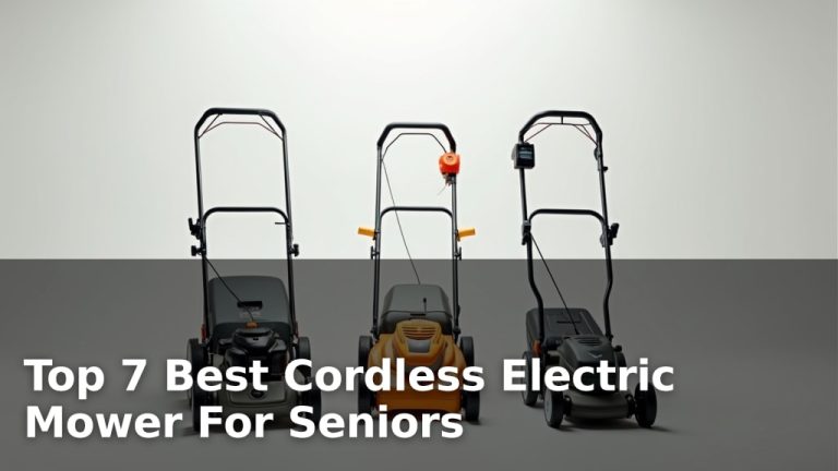 Top 7 Best Cordless Electric Mower For Seniors