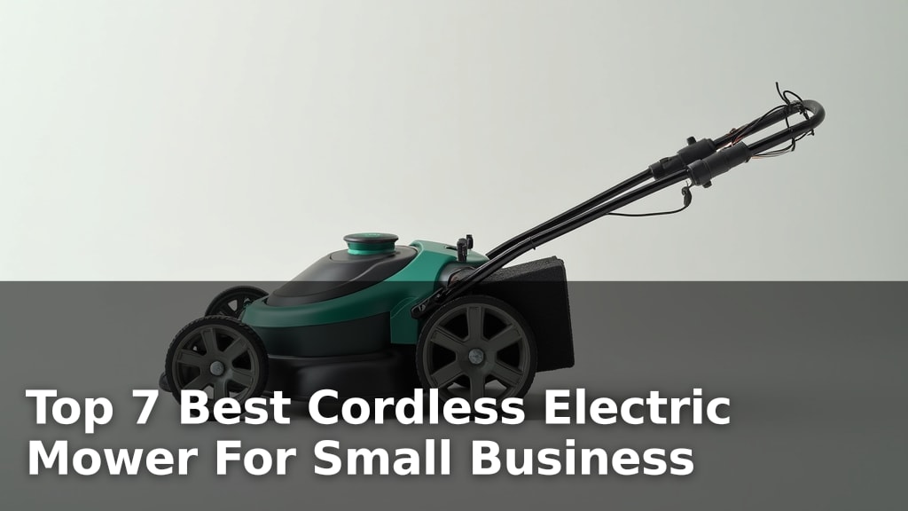 Top 7 Best Cordless Electric Mower For Small Business