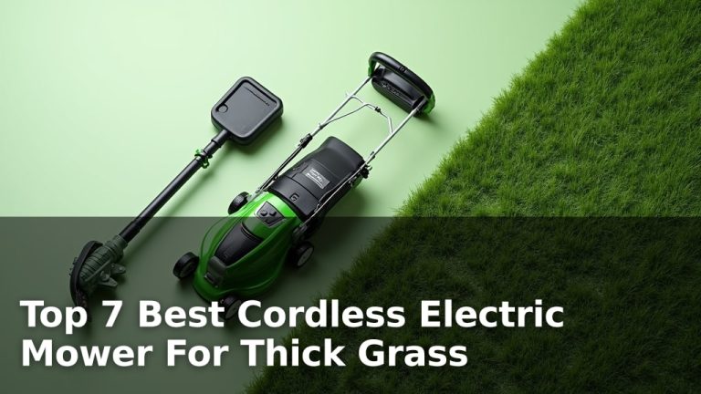 Top 7 Best Cordless Electric Mower For Thick Grass