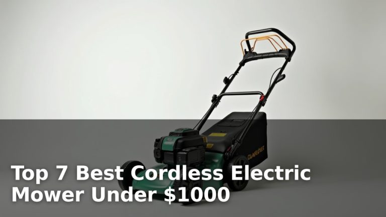 Top 7 Best Cordless Electric Mower Under $1000