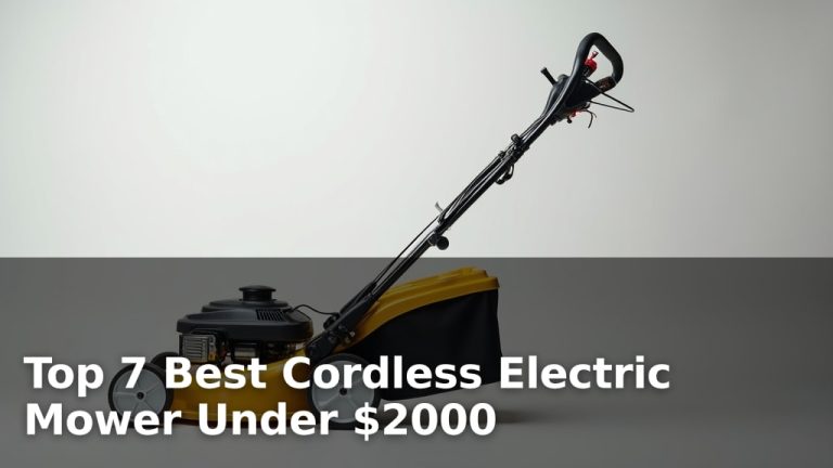 Top 7 Best Cordless Electric Mower Under $2000