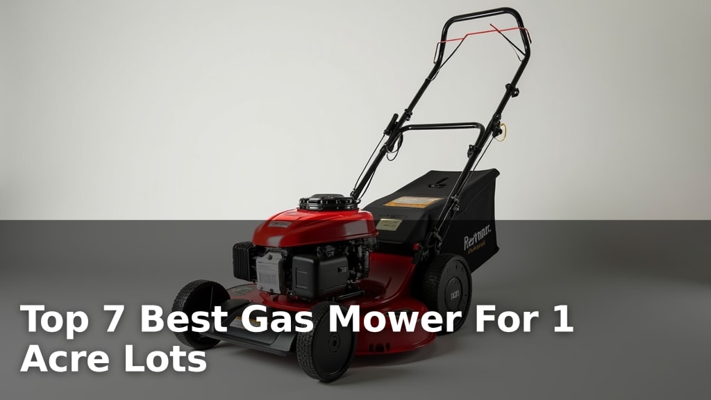 Top 7 Best Gas Mower For 1 Acre Lots