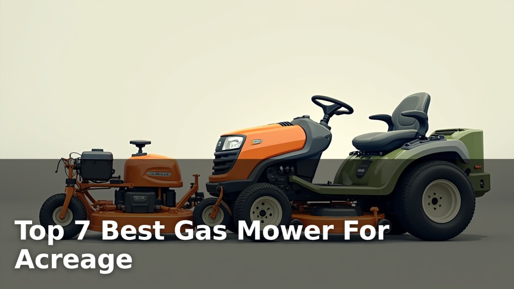Top 7 Best Gas Mower For Acreage