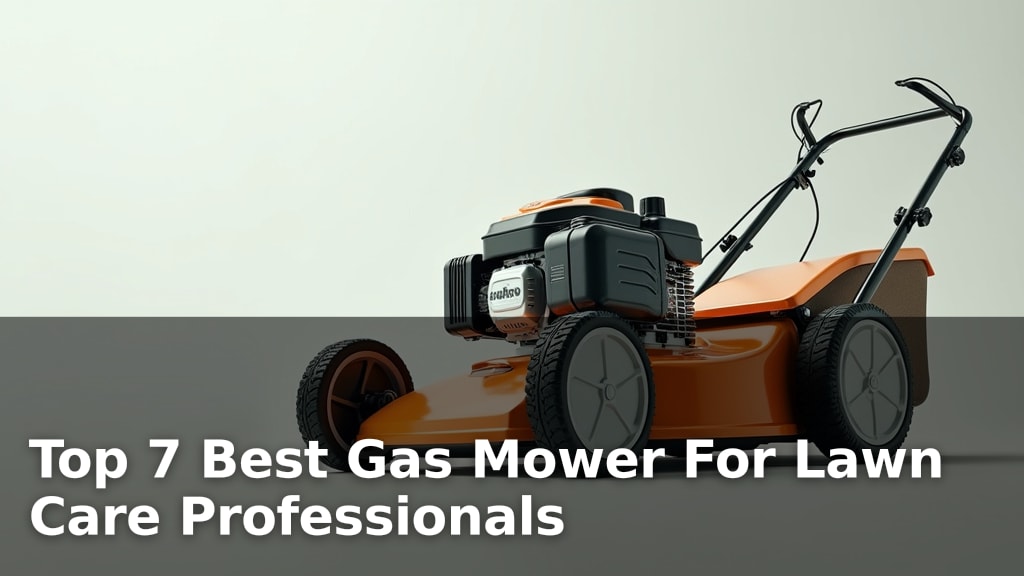 Top 7 Best Gas Mower For Lawn Care Professionals