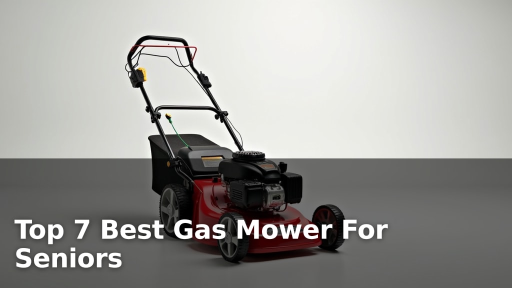 Top 7 Best Gas Mower For Seniors