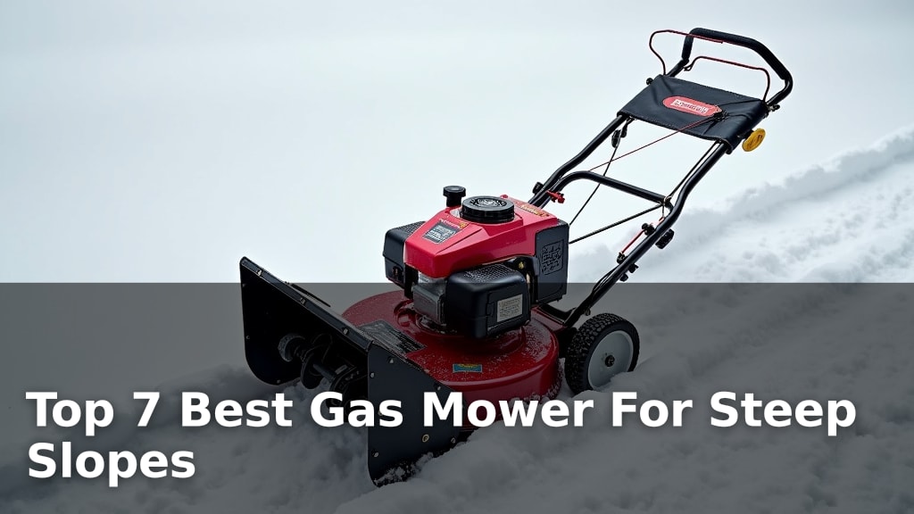 Top 7 Best Gas Mower For Steep Slopes