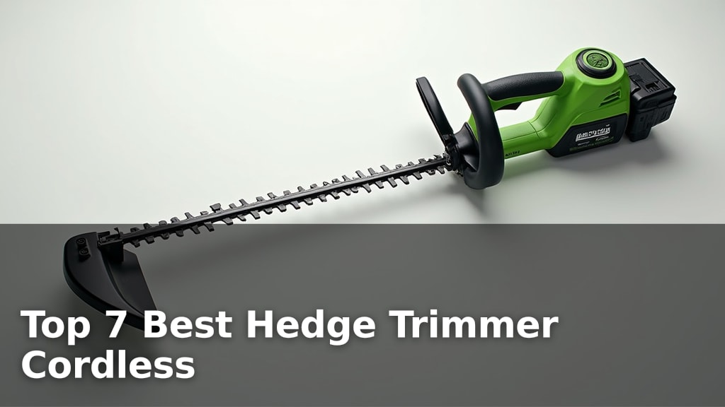 Top 7 Best Hedge Trimmer Cordless