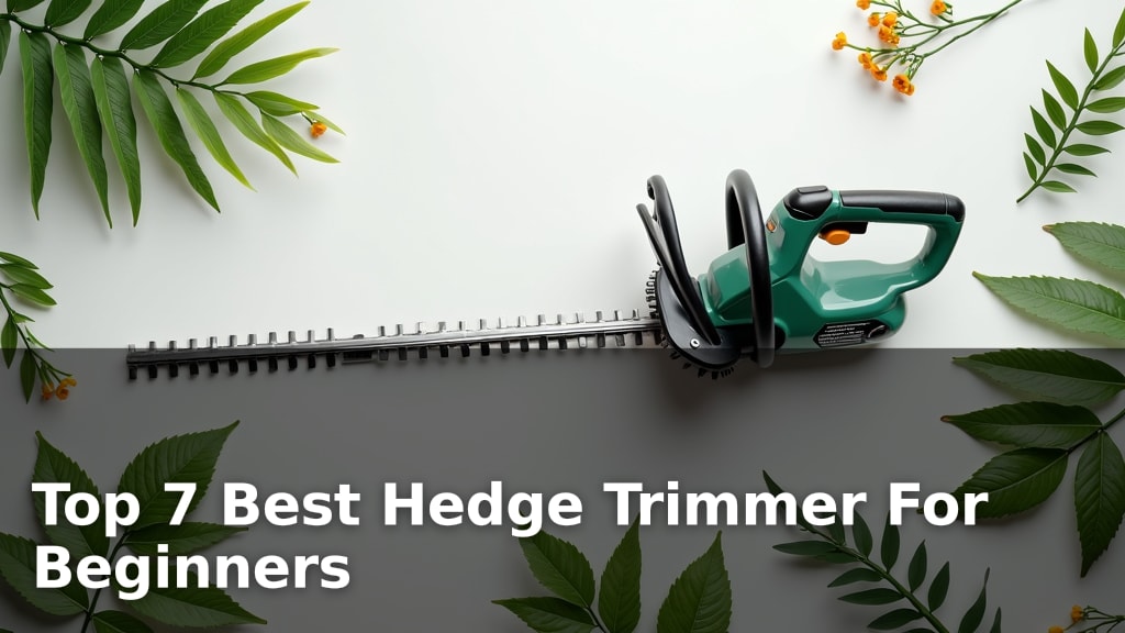 Top 7 Best Hedge Trimmer For Beginners