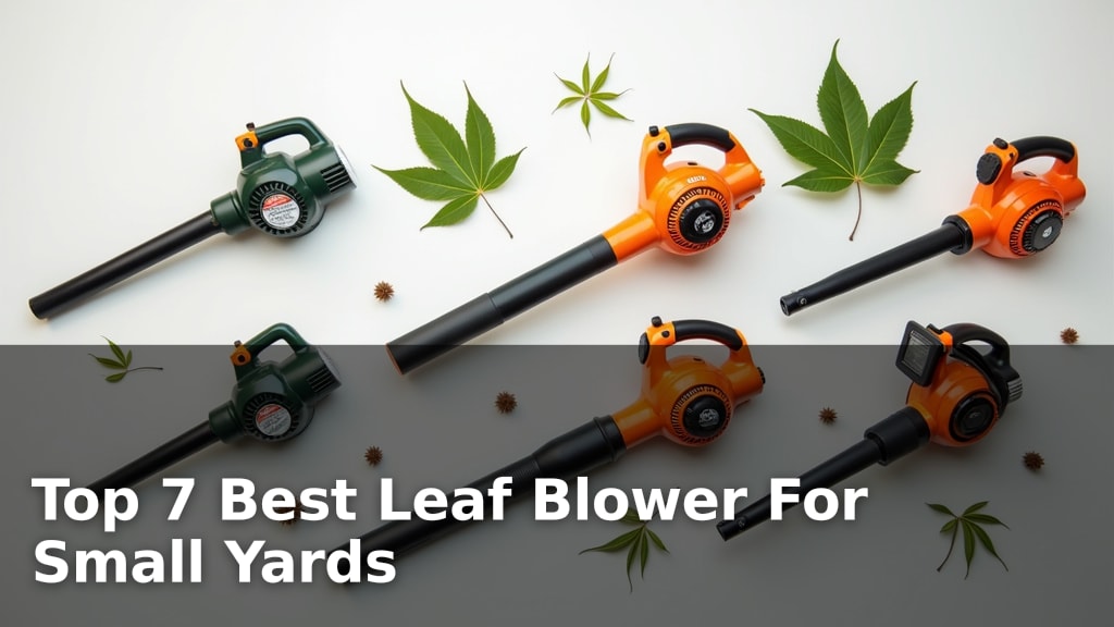 Top 7 Best Leaf Blower For Small Yards