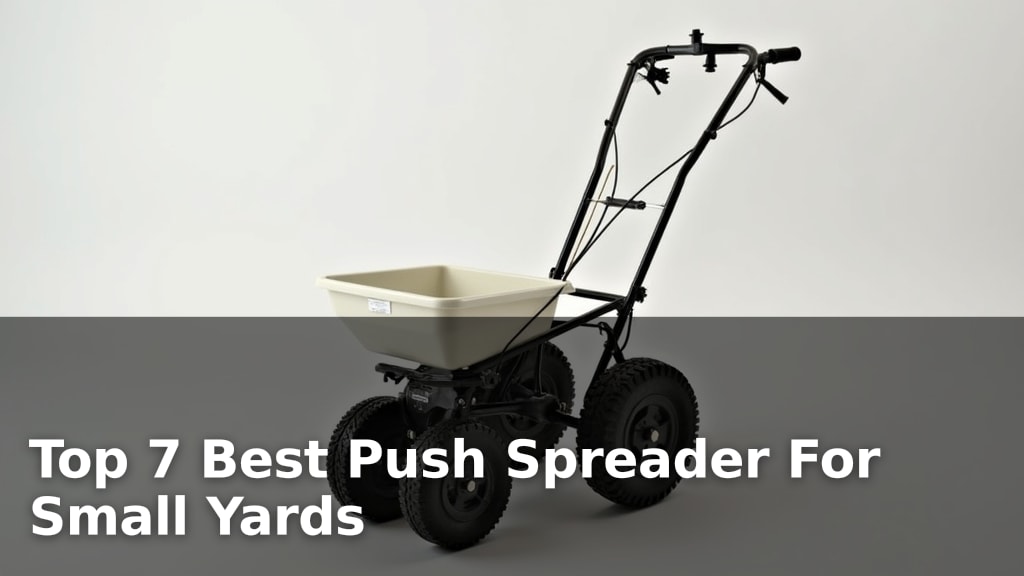 Top 7 Best Push Spreader For Small Yards