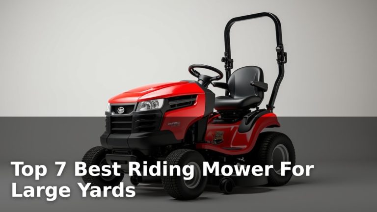 Top 7 Best Riding Mower For Large Yards