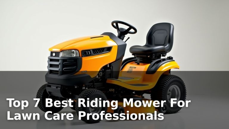 Top 7 Best Riding Mower For Lawn Care Professionals