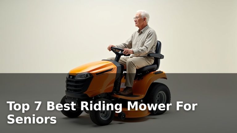 Top 7 Best Riding Mower For Seniors
