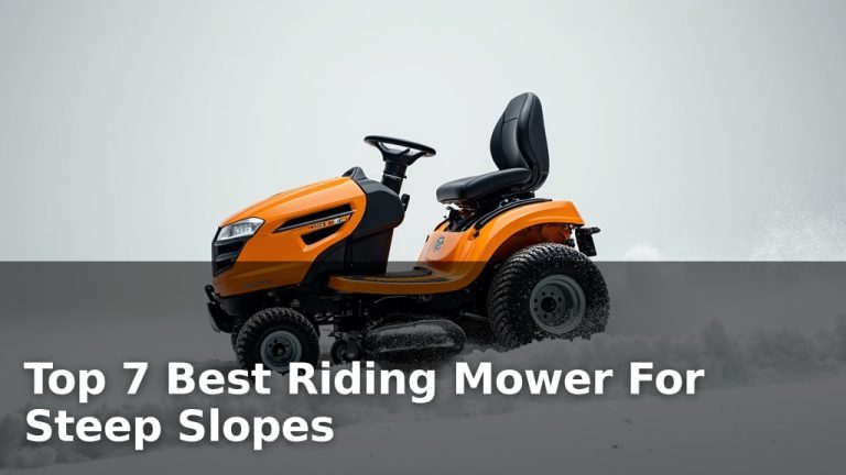 Top 7 Best Riding Mower For Steep Slopes