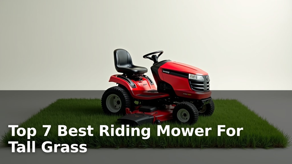 Top 7 Best Riding Mower For Tall Grass