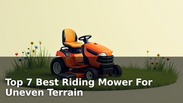 Top 7 Best Riding Mower For Uneven Terrain