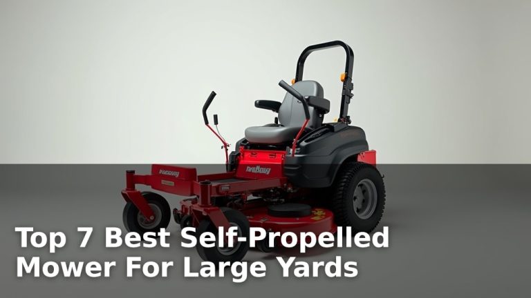 Top 7 Best Self-Propelled Mower For Large Yards