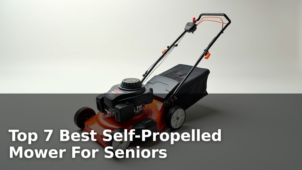Top 7 Best Self-Propelled Mower For Seniors