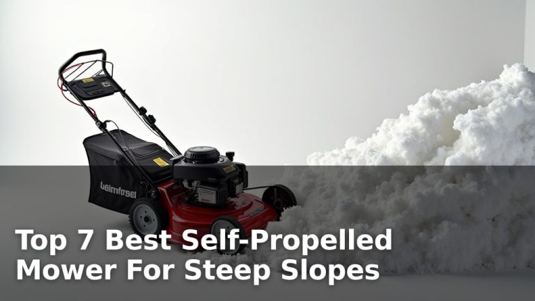 Top 7 Best Self-Propelled Mower For Steep Slopes