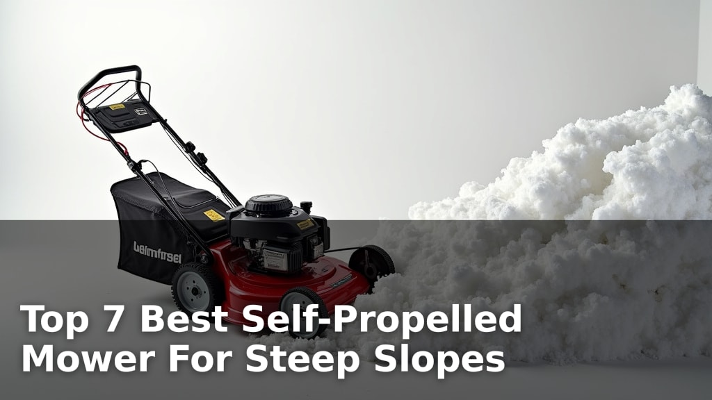 Top 7 Best Self-Propelled Mower For Steep Slopes