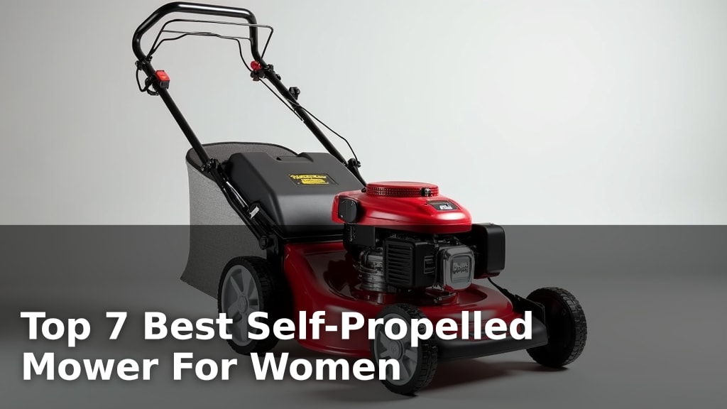 Top 7 Best Self-Propelled Mower For Women