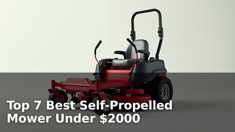 Top 7 Best Self-Propelled Mower Under $2000