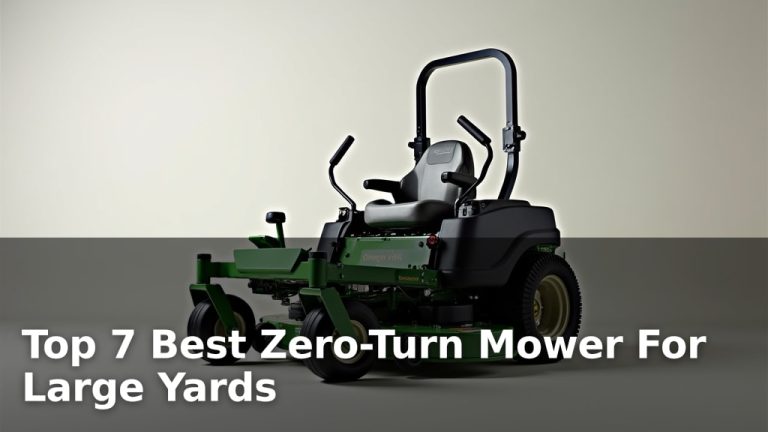 Top 7 Best Zero-Turn Mower For Large Yards