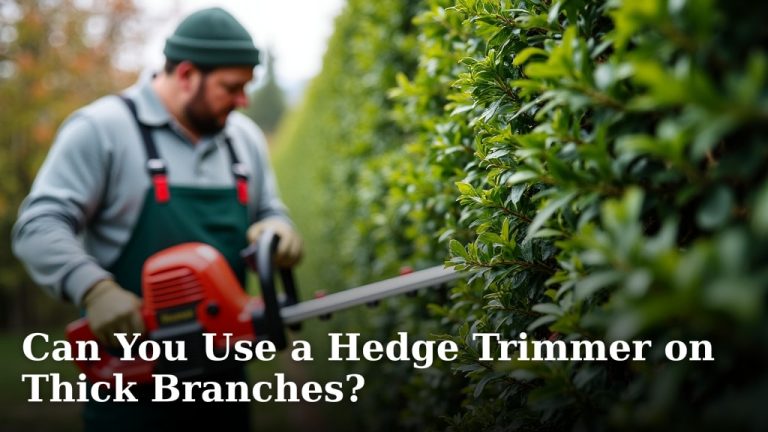 Can You Use a Hedge Trimmer on Thick Branches?