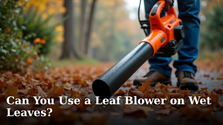 Can You Use a Leaf Blower on Wet Leaves?