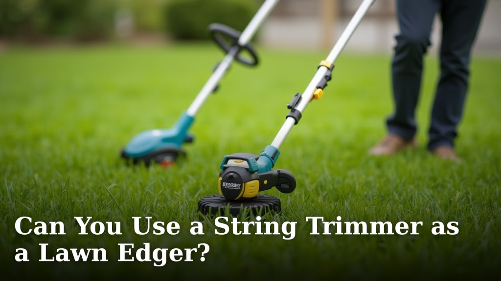 Can You Use a String Trimmer as a Lawn Edger?