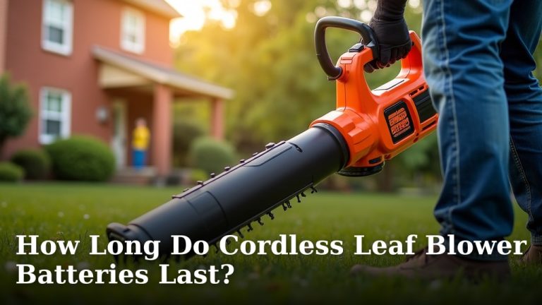 How Long Do Cordless Leaf Blower Batteries Last?