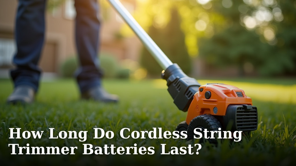 How Long Do Cordless String Trimmer Batteries Last?
