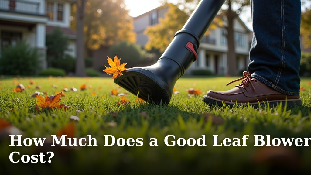 How Much Does a Good Leaf Blower Cost?