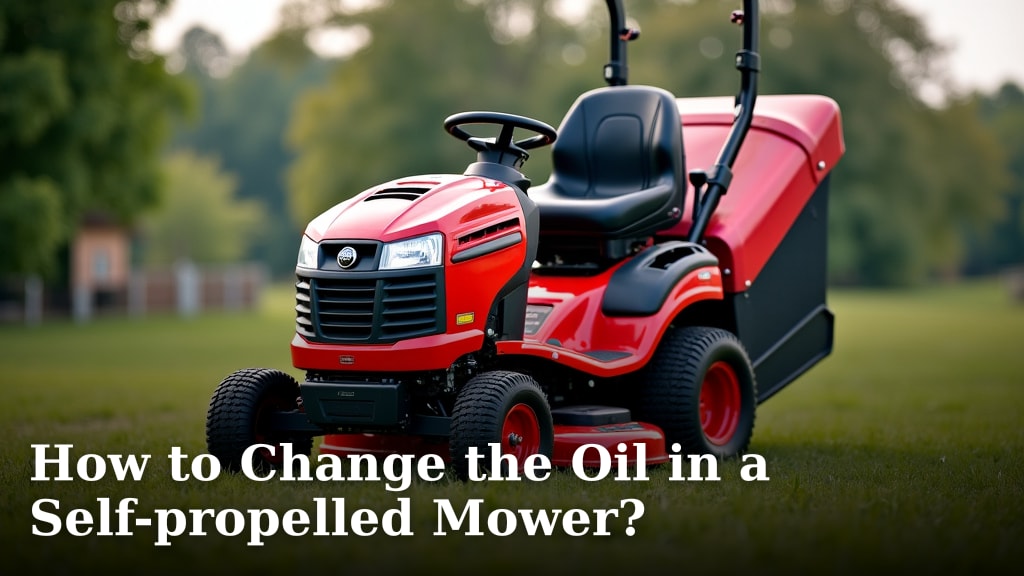 How to Change the Oil in a Self-propelled Mower?