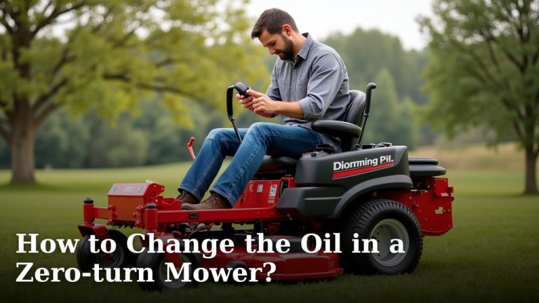How to Change the Oil in a Zero-turn Mower?