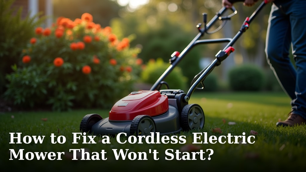 How to Fix a Cordless Electric Mower That Won't Start?