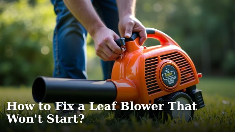 How to Fix a Leaf Blower That Won't Start?