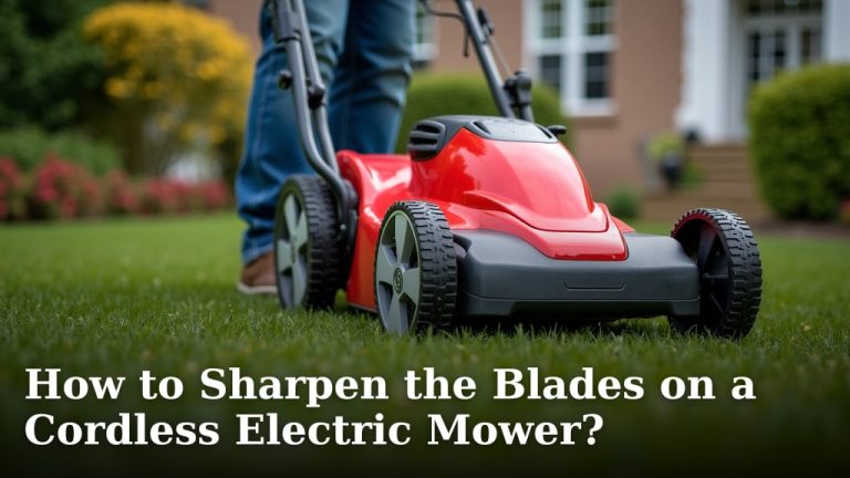 How to Sharpen the Blades on a Cordless Electric Mower?