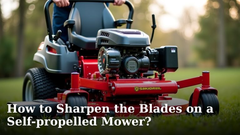 How to Sharpen the Blades on a Self-propelled Mower?