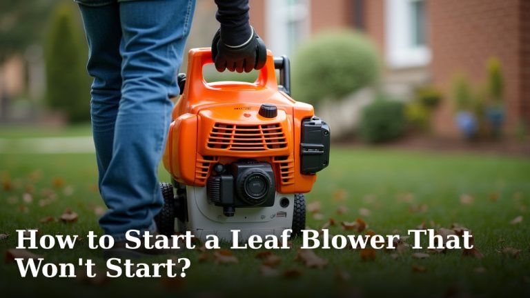 How to Start a Leaf Blower That Won't Start?
